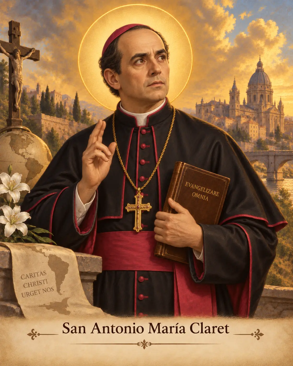 Estampa de San Antonio María Claret