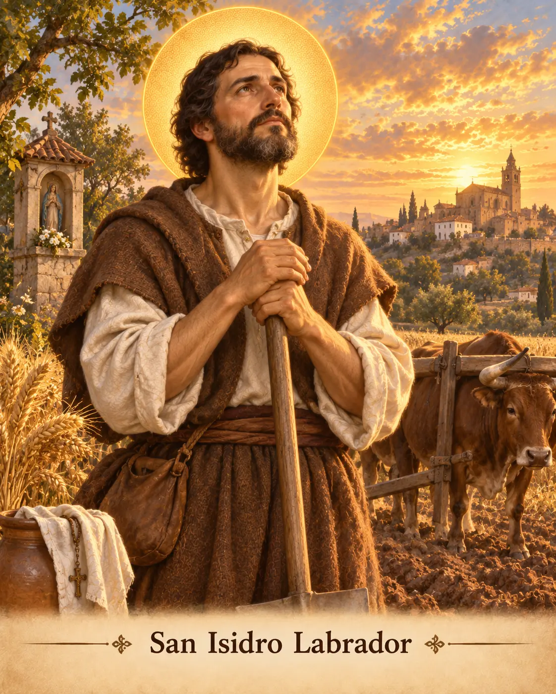 Estampa de San Isidro Labrador