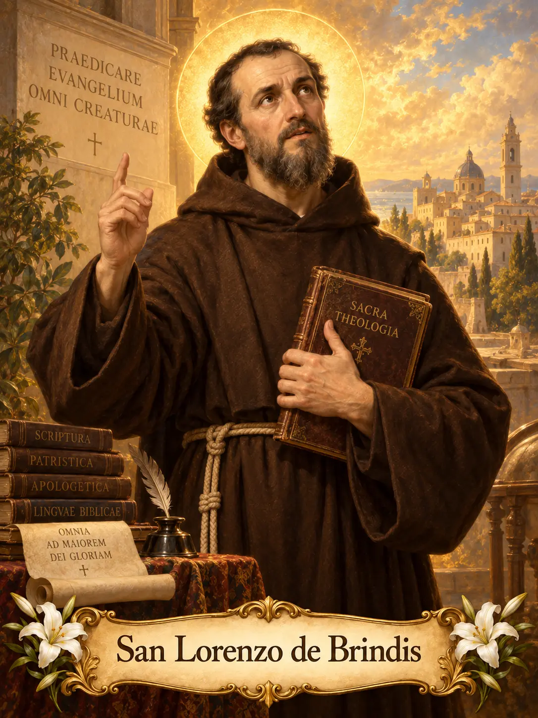 Estampa de San Lorenzo de Brindis