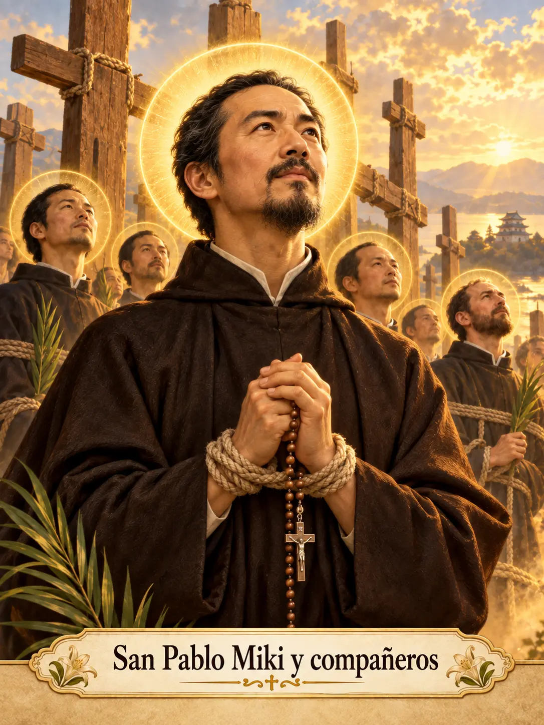Estampa de San Pablo Miki y compañeros