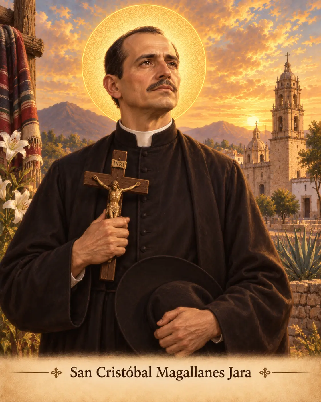 Estampa de San Cristóbal Magallanes Jara