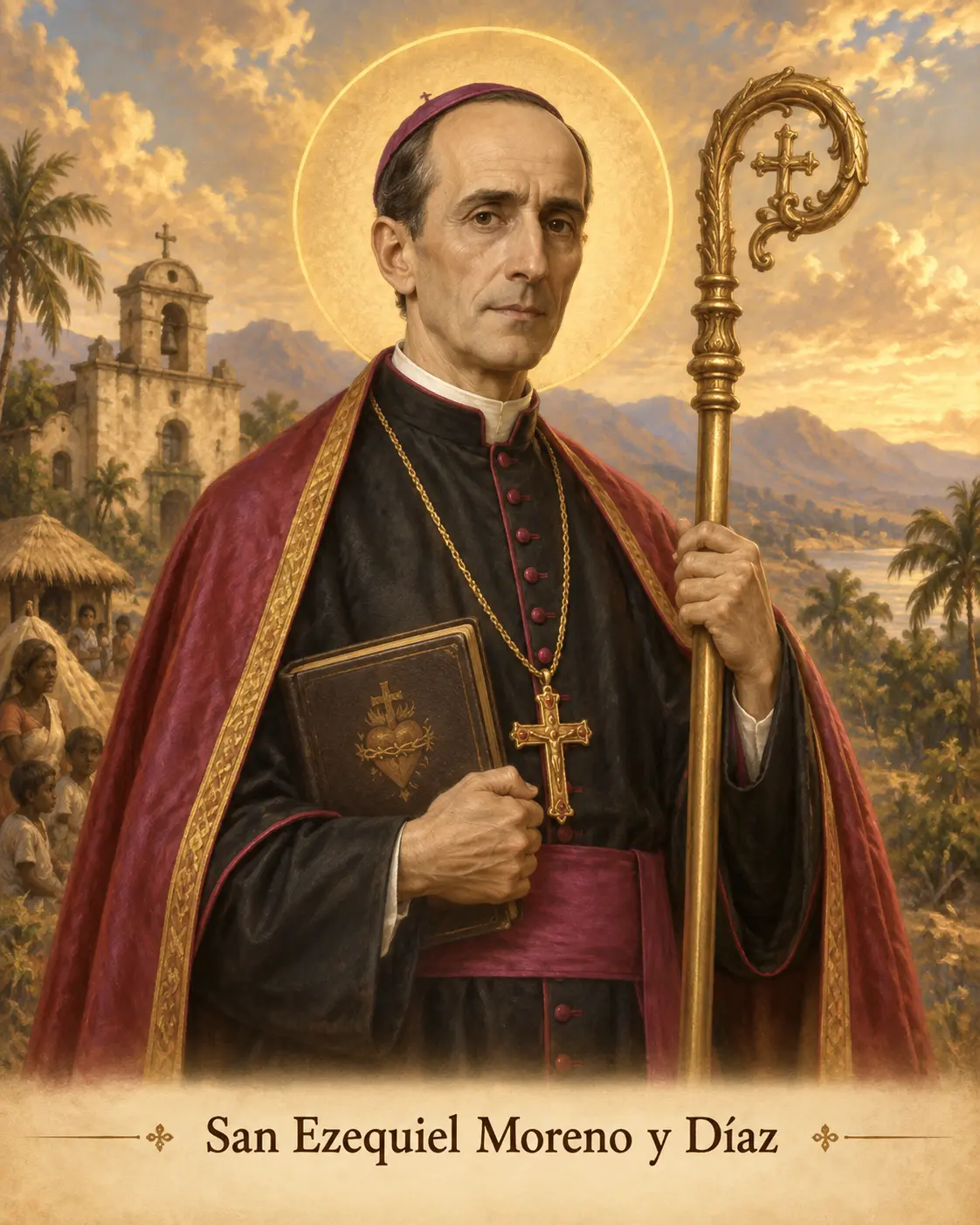 Estampa de San Ezequiel Moreno y Díaz