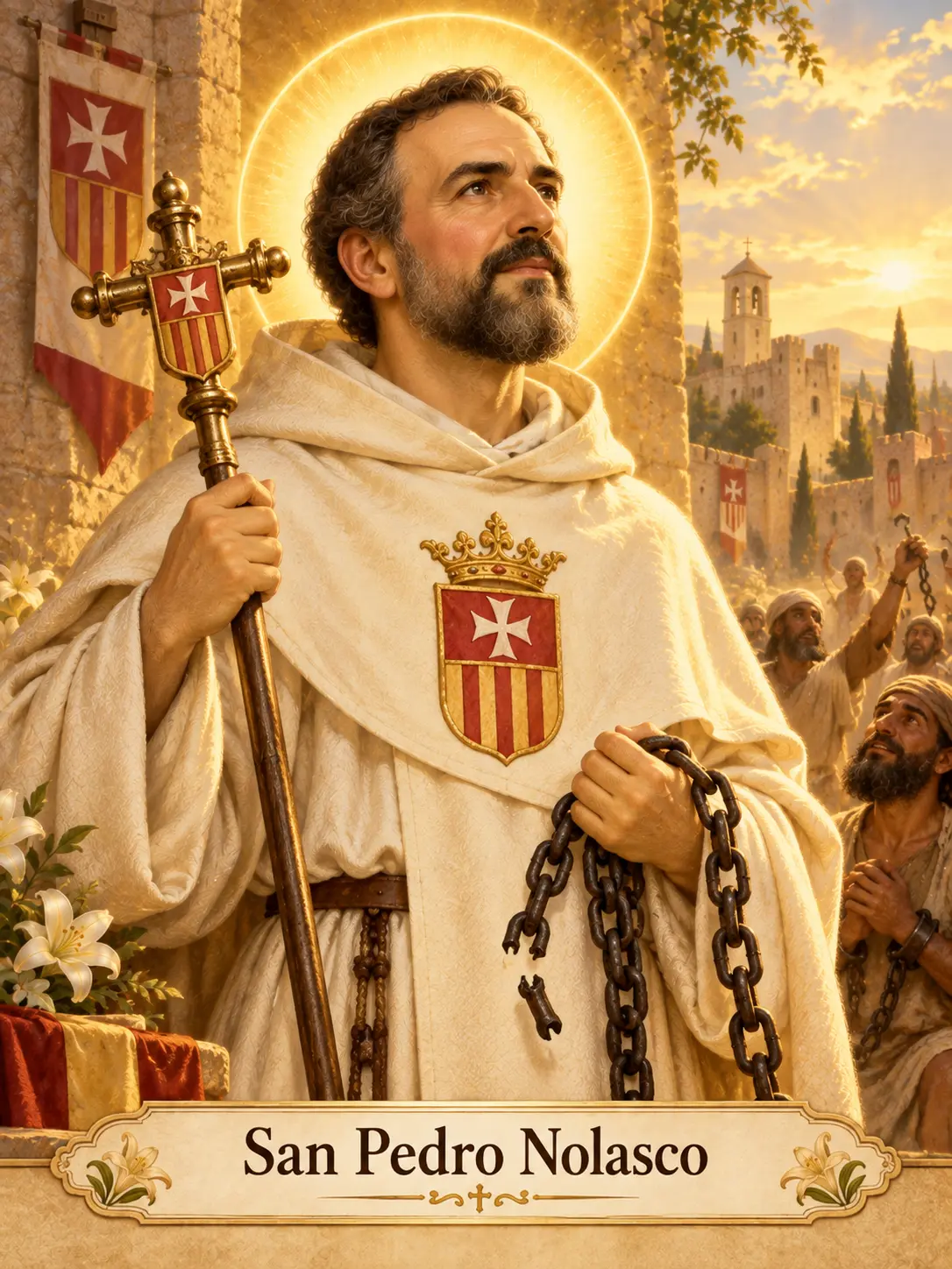 Estampa de San Pedro Nolasco